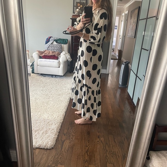 H&M Polka Dot Maxi Dress size M NWT fashion and comfortable - Picture 4 of 6